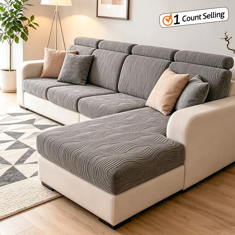 Comfortable Durable Stretchy Sofa Cover, Waterproof Non-Slip Design for Three-Seat Sofa, Anti-Pet Scratch, Easy Clean