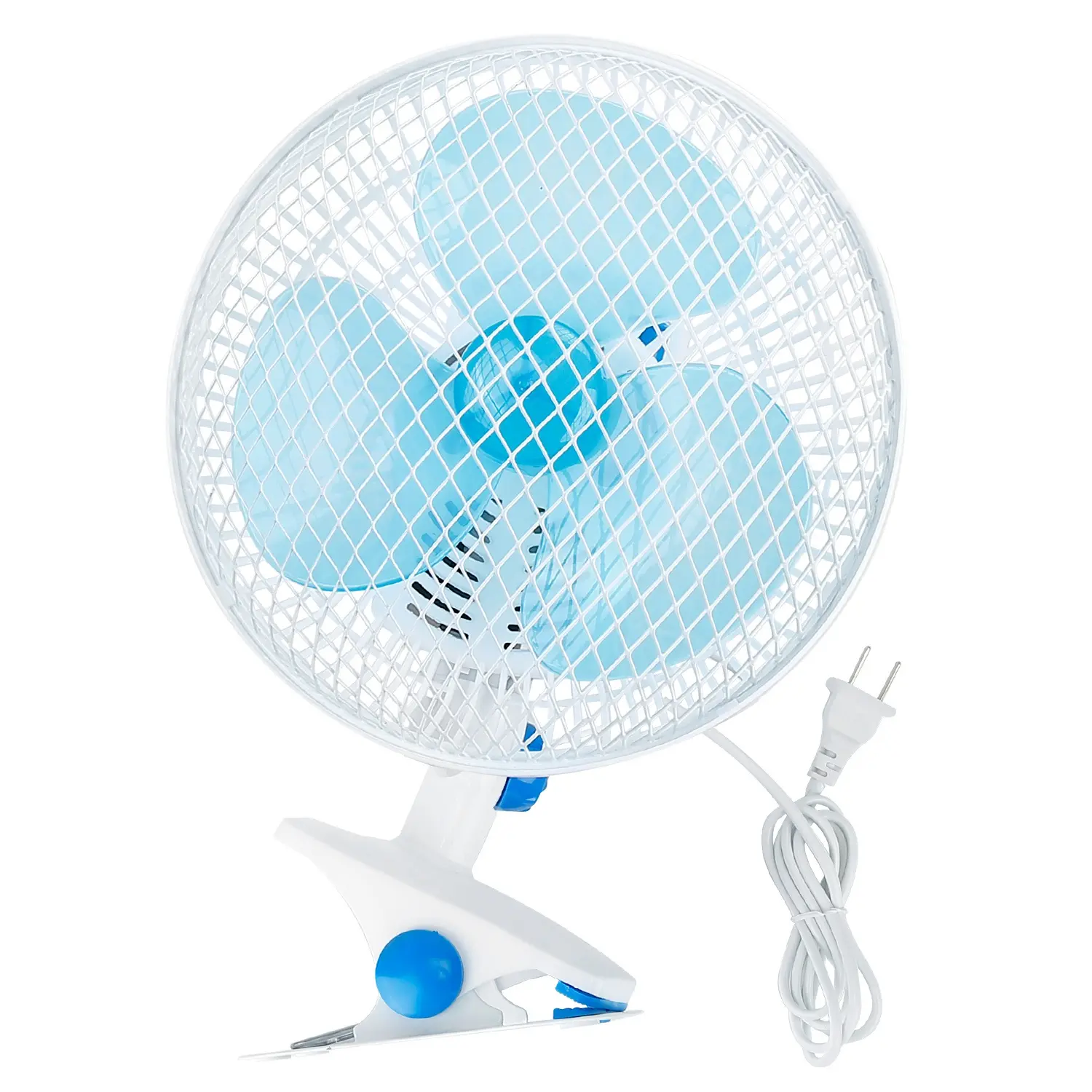 Clip-On Fan with Oscillation, Quiet Clamp Fan, 2 Speed Settings, Adjustable Tilt, Wall Mount Personal Fan with 3.94 ft Power Cord for Desk, Office, Home, Tabletops,Sports & Outdoors