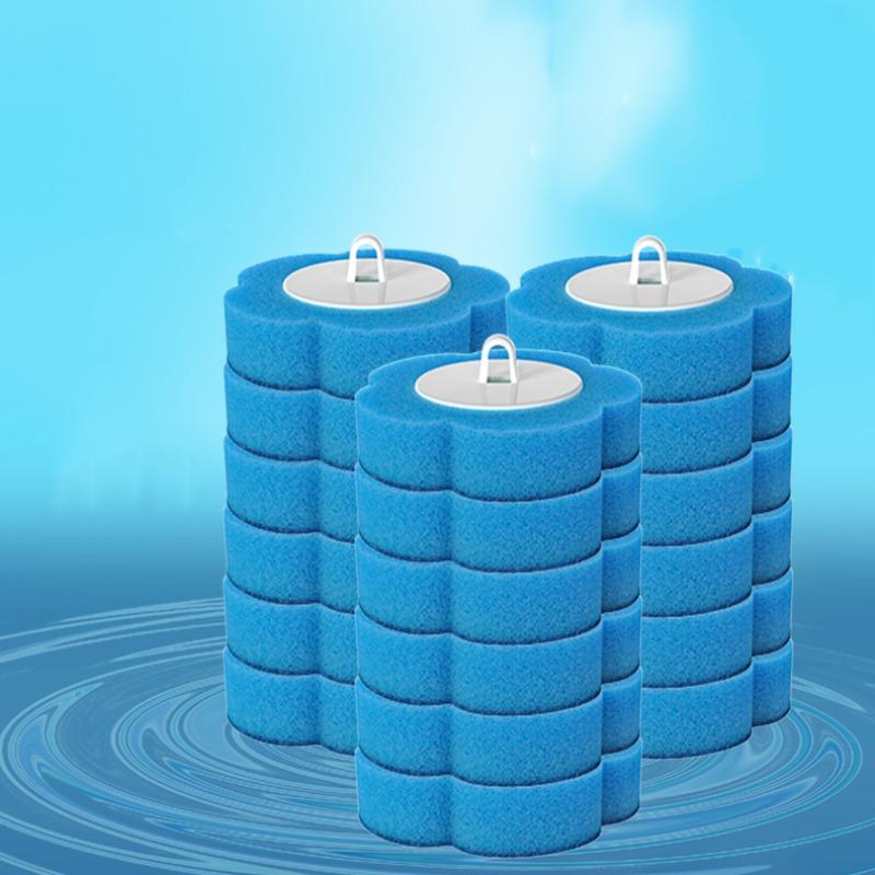 Disposable Toilet Brush Head, 1 Set 360 Degree Rotatable Toilet Cleaning Brush Head with Cleaning Liquid, Bathroom Cleaning Tool, Toilet Bowl Cleaner