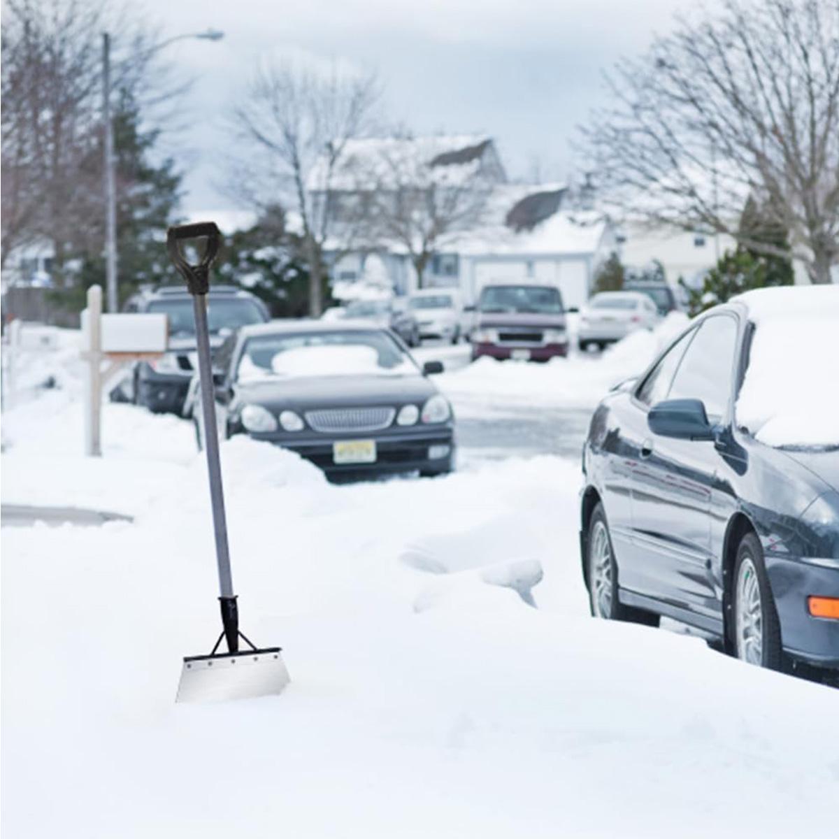 Multifunctional Universal Garden Cleaning Shovel - Heavy Duty Stainless Steel Flat Head | Ideal for Outdoor Weeding, Planting & Landscaping, Handle Not Included
