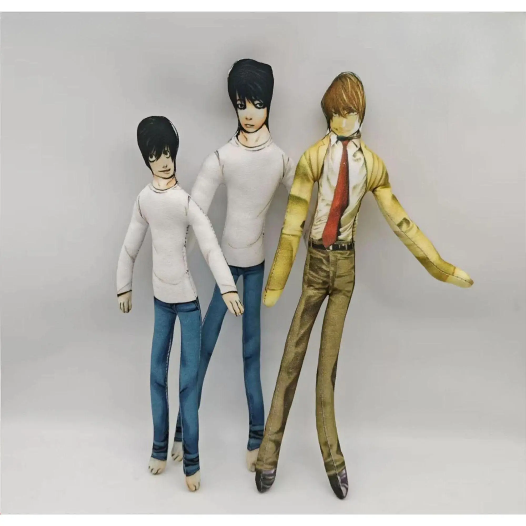 28CM Light Yagami Plush Doll Poseable Skeleton Body Bendable Action Figure Abstract Notebook Mouse Dry Stuffed Toy Birthday Gift