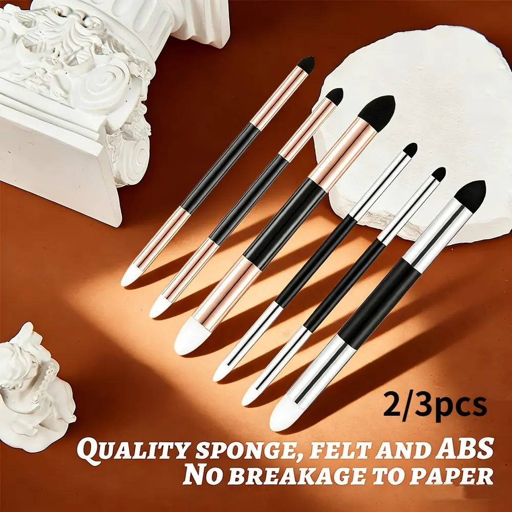 Dual-Ended Blending Sponge Tool - Washable & Reusable for Charcoal, Pencil and Pastel Art, Perfect for Smoothing Shadows and Adding Highlights, Artist Supplies