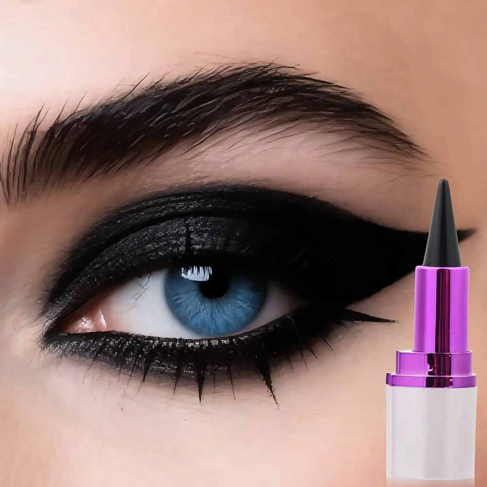 Quick-Dry Matte Eyeshadow/eyeliner Pen, Silver Color Single Tone, Dual Function, Deep Rich Makeup Effect, Essential Beauty Tool