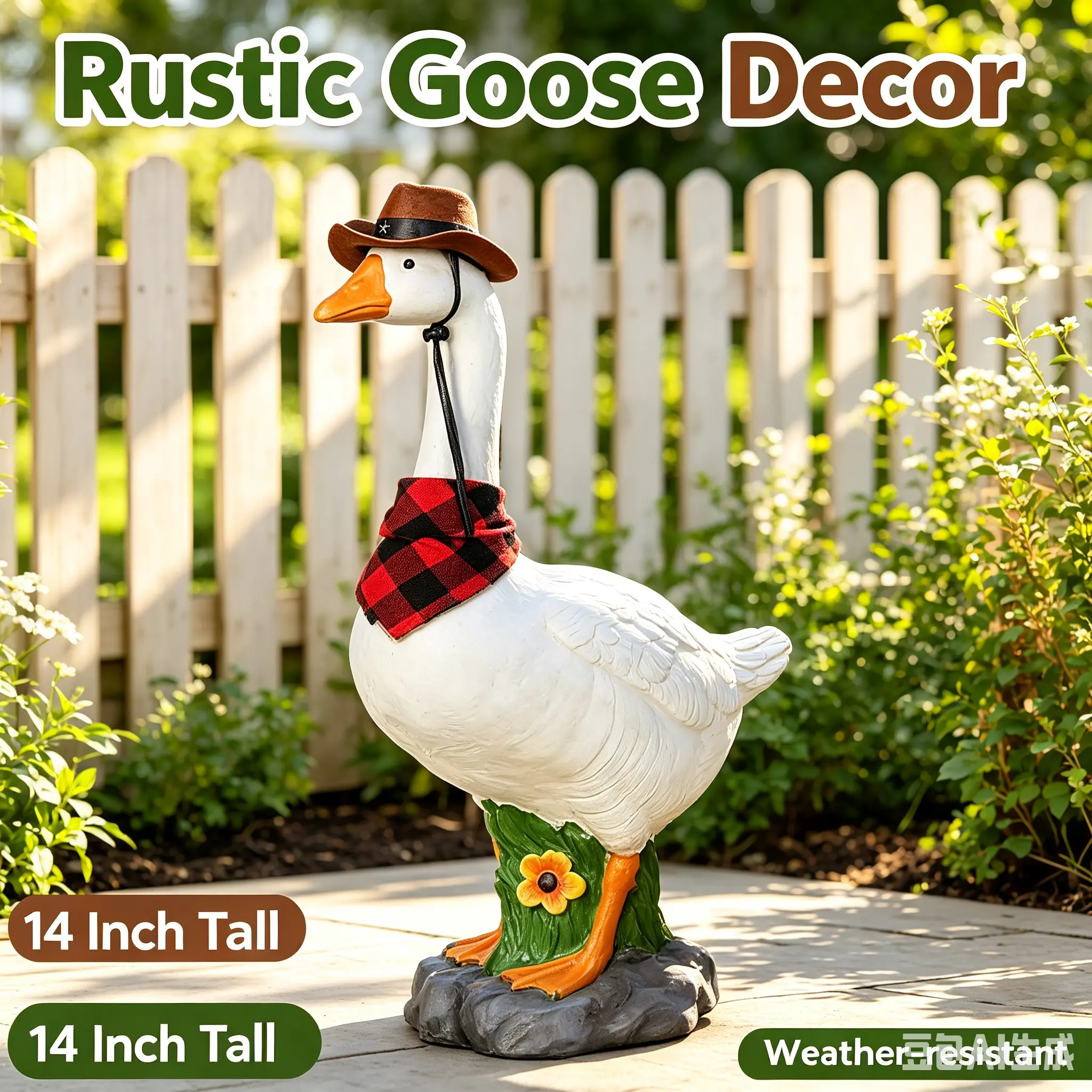 Creative Resin Porch Goose Statue - Realistic White Figurine Ornament with Multiple Halloween Witch Costumes, Weatherproof Home Decor for Indoor, Outdoor Front Yd Patio Doorstep Lawn Holiday Display