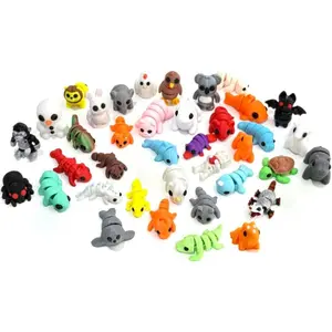 38 Pcs Mini 3D Printed Animals Figures Set,Cute Tiny Animal Flexible Fidget Toy, Home, Office, Desk, Christmas Decoration, Students Rewards, Gifts for Boys and Girlsfidget toys