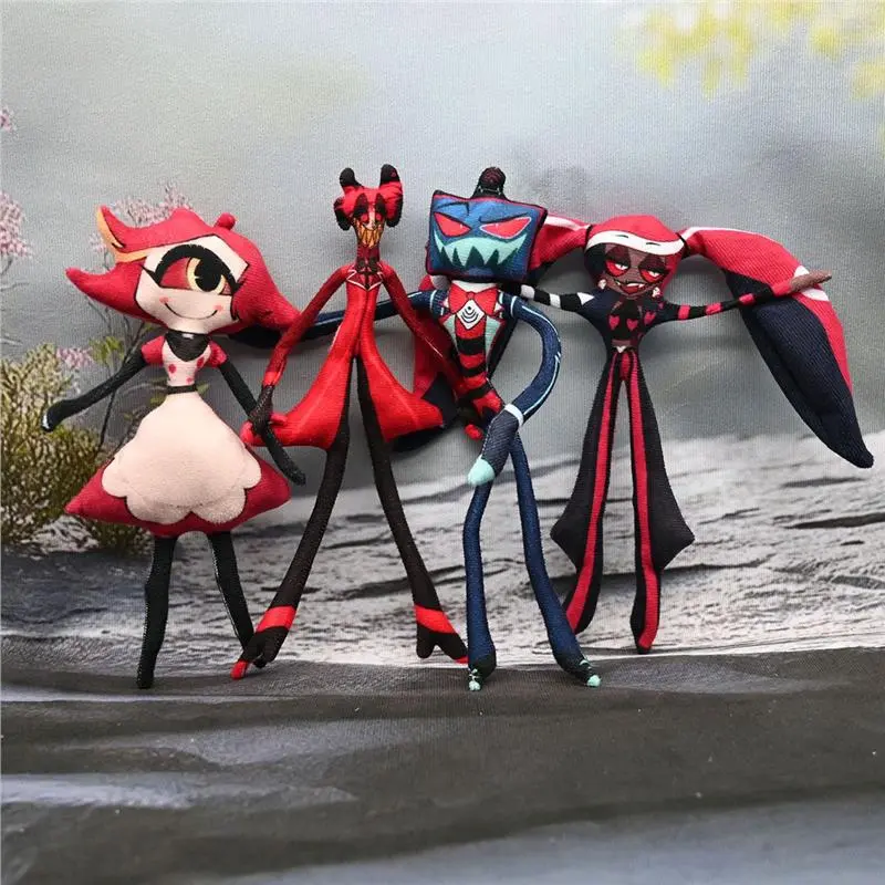 Unisex 28cm Hazbin Hotel Plush Toys - Vox, Alastor, Vees, Niffty Stuffed Animal Soft Doll, Merch Gift for Toys & Hobbies DIY Specialty Supplies, Hazbined