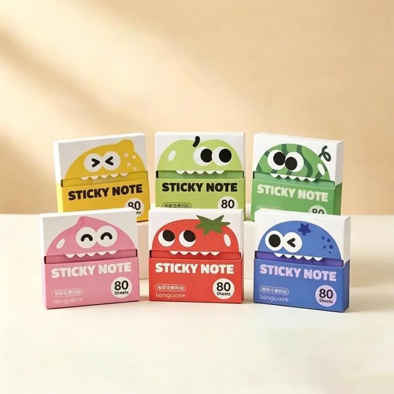 Transparent Pull-Off Sticky Notes (6 Packs, 480 Sheets), Strong Adhesive, Reusable 50 Times, Office Supplies, No Residue, Easy to Remove, Ideal for Work and Study, Task Organization