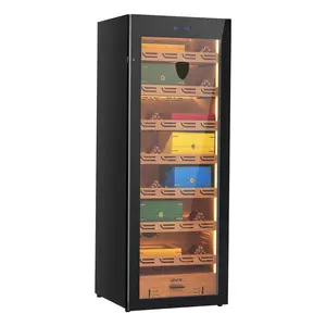 【DealsForYouDays】VEVOR Electric Humidor, 288L, 1700 Counts Electric Cigar Humidor Cabinet with Compressor Cooling, Constant Humidity Temperature Control, Spanish Cedar Wood Shelves Drawers, 7 Layers, for Household