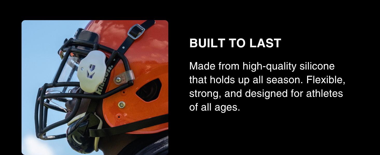 AGS SLEEFS Football Mouth Guard - Lip/Mouthguard with Helmet Strap - Lip/Teeth Protector Mouthpiece - No Boil - for Youth/Adults, Maximum Air Flow, for All Sports - Momma This One for You