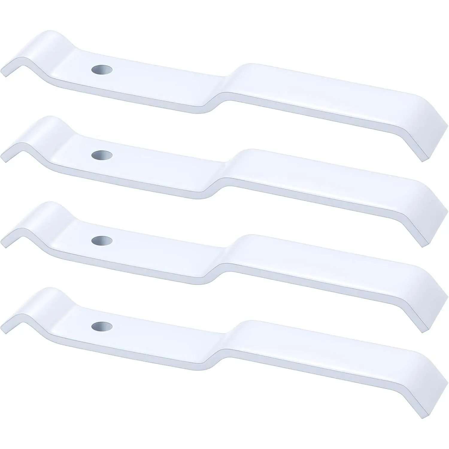 4 count 3 Wire Shelf Corner Support Brackets Ventilated Wire Shelving Accessories, Support Brackets for Closet Shelving