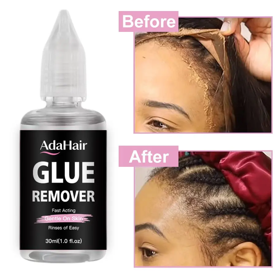 30ML Wigs Glue Remover, Quick Gentle Adhesive Remover, Safe No Residue Easy Clean, Non-Greasy Wig Trim, 1.0fl.oz Hair Extension Cleaner