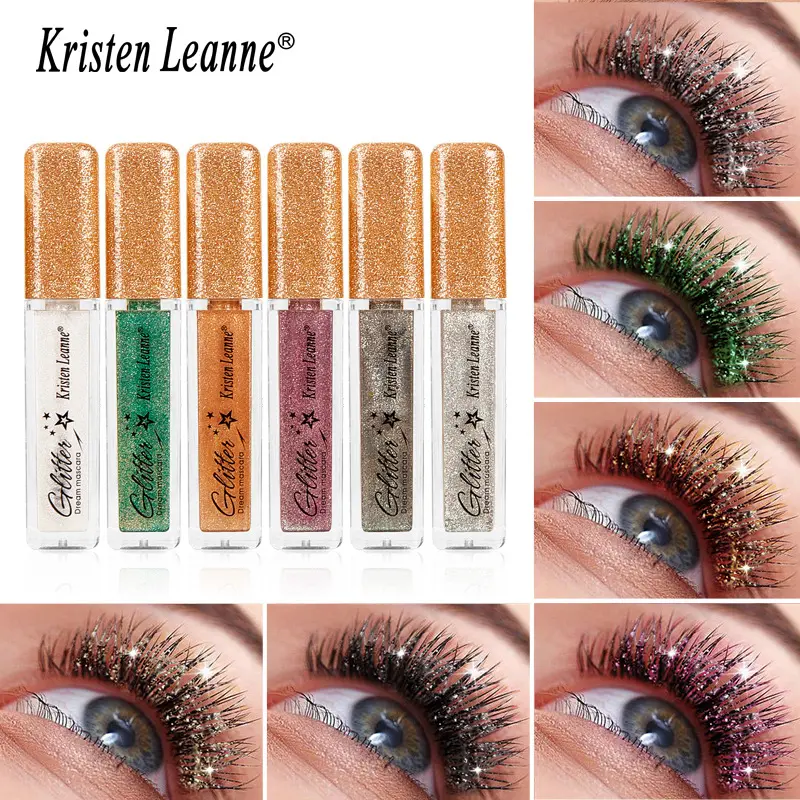 Diamond Shimmer Mascara for Dramatic Lashes, Buildable Multi-Color Lengthening Formula, Lightweight Glitter Lash Coat for Easy Eye Makeup, Lengthening Mascara, Long Lasting Mascara