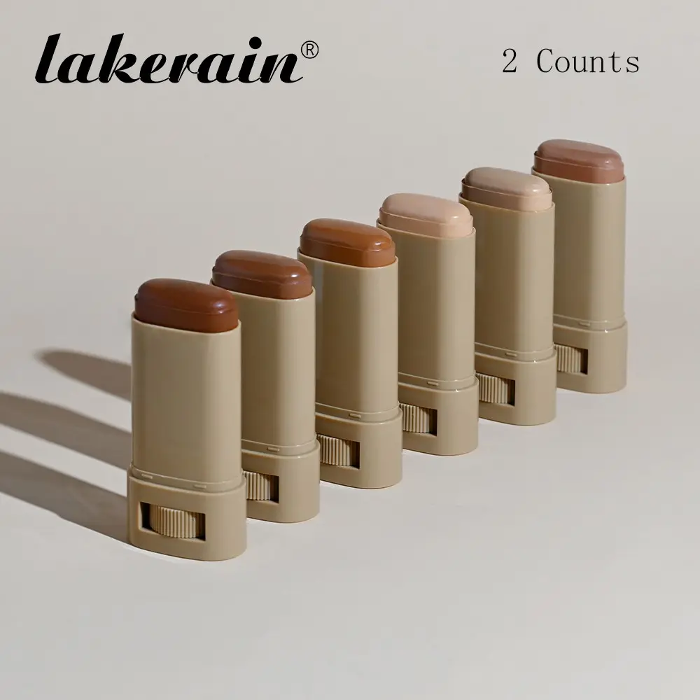 Long-Lasting Solid, 2 Counts Waterproof & Sweatproof Foundation, Lightweight & Silky-Texture Foundation, Lightweight Formula Foundation, Makeup Accessories, makeup cosmetic concealer, Base De Maquillaje