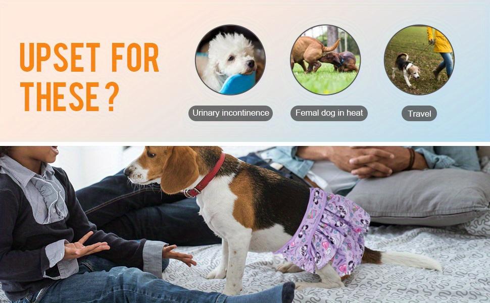 Reusable Washable Female Dog Diapers - High Absorbency and Leak-Proof for Puppies and Adult Dogs - Perfect for House Training and Incontinence