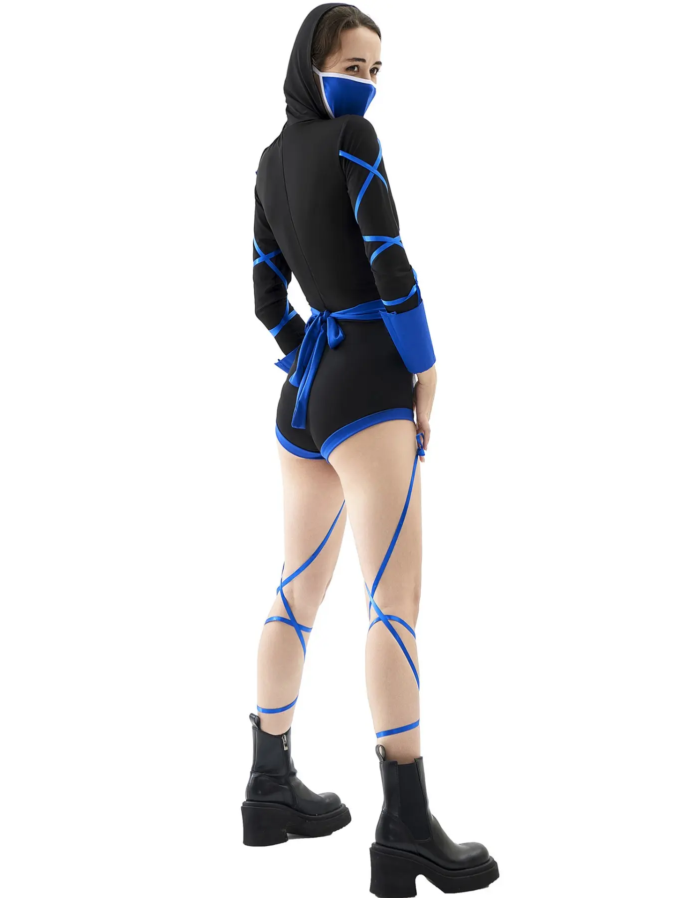 Sexy Female Samurai Costume, Anime Ninja Dress, Adult Role Play, Carnival Halloween Party, Swordsman Costume
