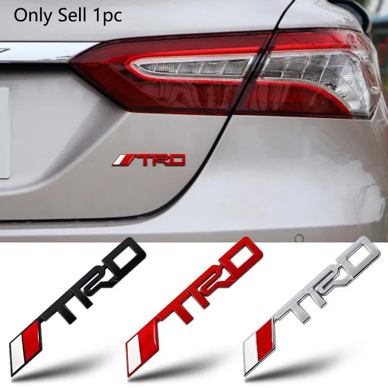 Toyota Gr Corolla Yaris Aygo Prius Chr Camry Auris Avensis 3D Metal Car Sticker, Car Decals, Trd Emblem Badge Decoration, 1pcs Accessory