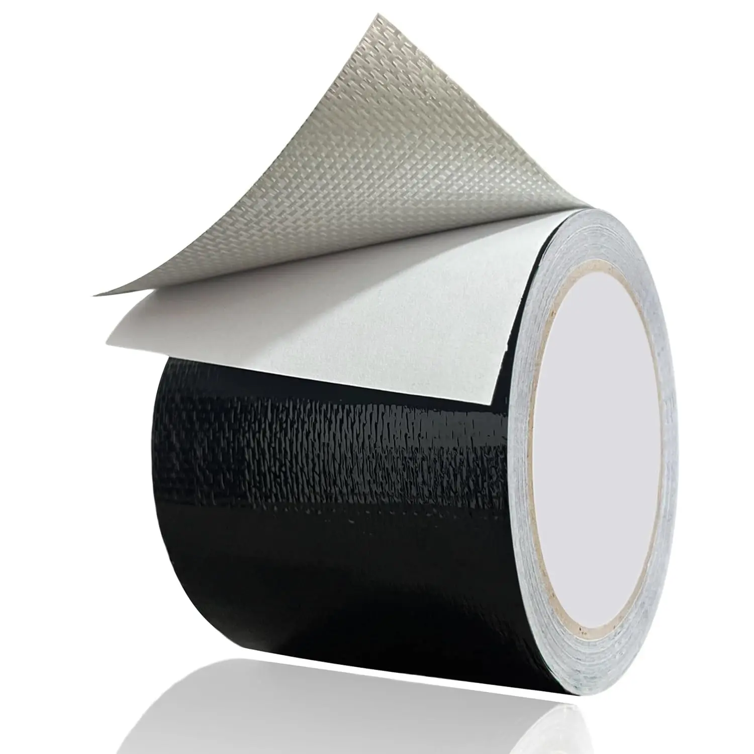 Heavy Duty Waterproof Fabric Tape Roll - 3.1IN x24.6FT Rectangular Multipurpose Outdoor Repair Patch for RV Roof, Tarp, Tent, Boat Cover (Black)