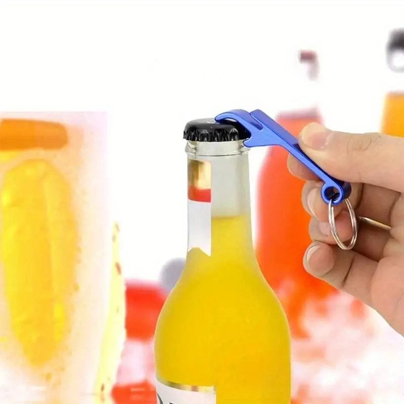 5pcs Metal Bottle Openers Keychain for Weddings, Unique Wedding Guest Gifts, Bar Soda Beer Openers and Key Rings
