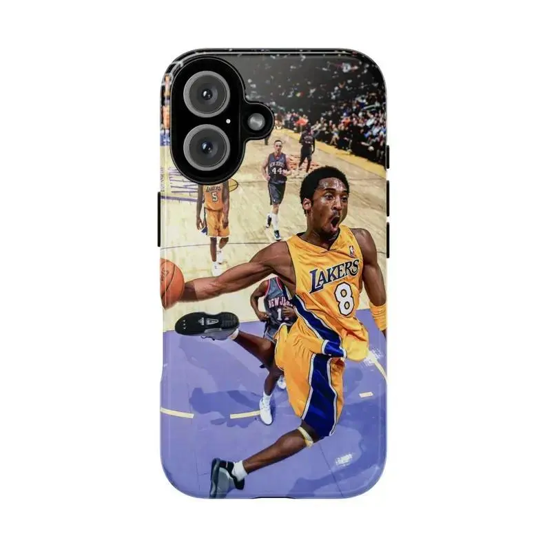 Kobe Bryant-themed film-style phone case compatible with iPhone 17 Pro Max/16/15/14/13/12 – a must-have for fans.