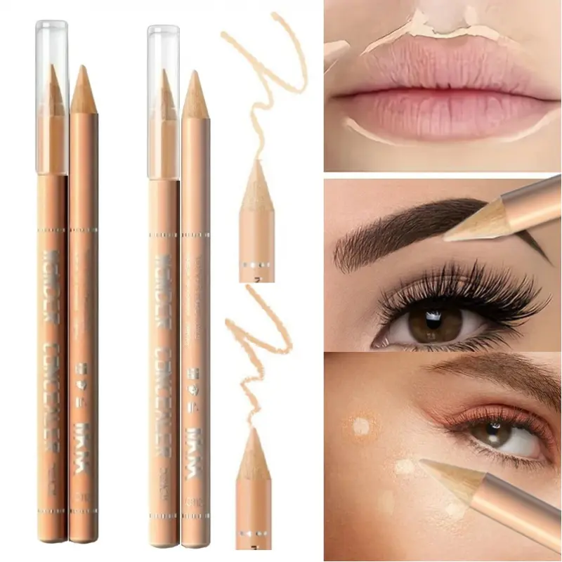 Waterproof Concealer & Foundation Pencil, Long-Lasting Contour Stick for Covering Freckles, For Makeup Beginners, 1 pc, Retail Packaged Concealer & Foundation, Contour Stick Concealer & Foundation