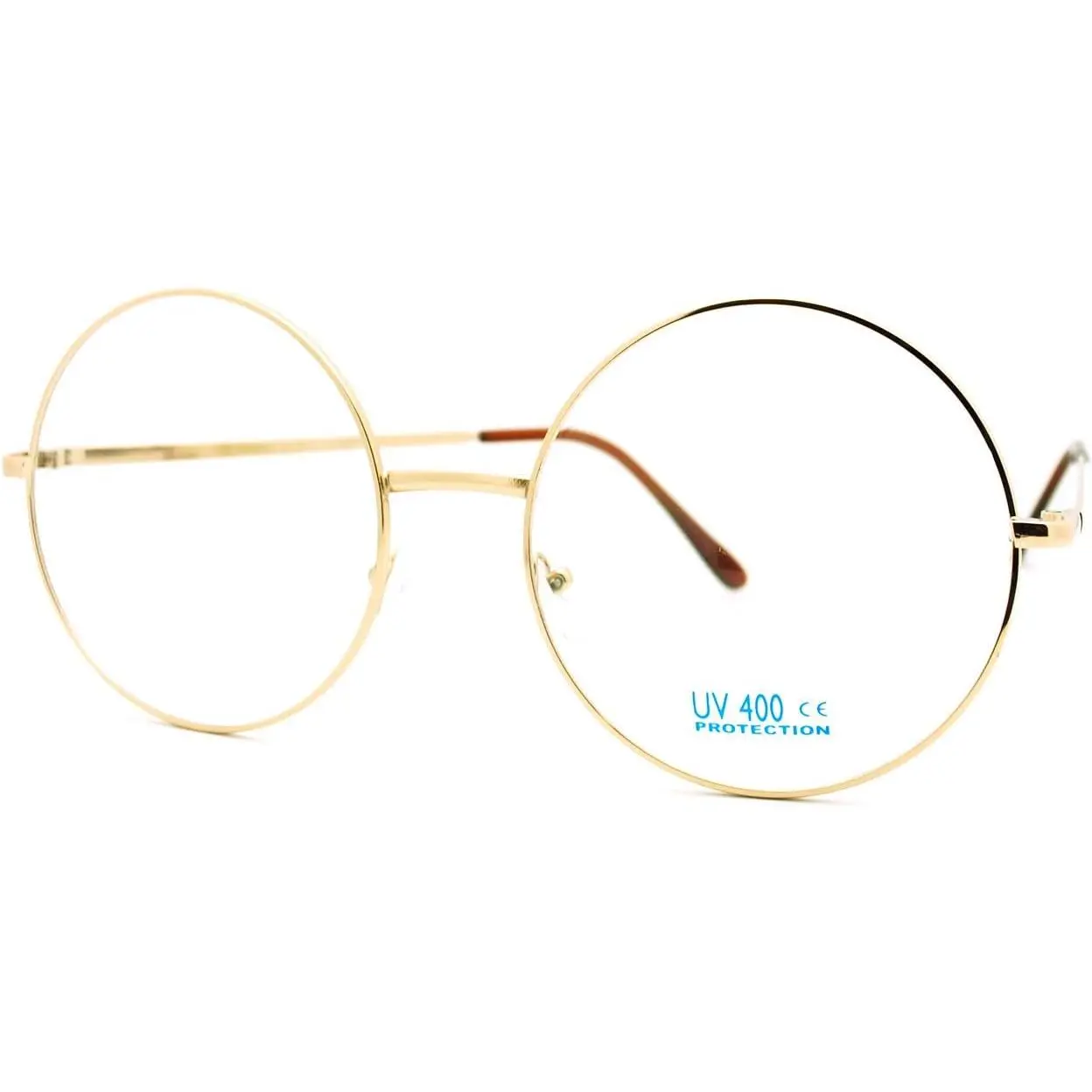 Super  Round Circle Frame Clear Lens Glasses uv400