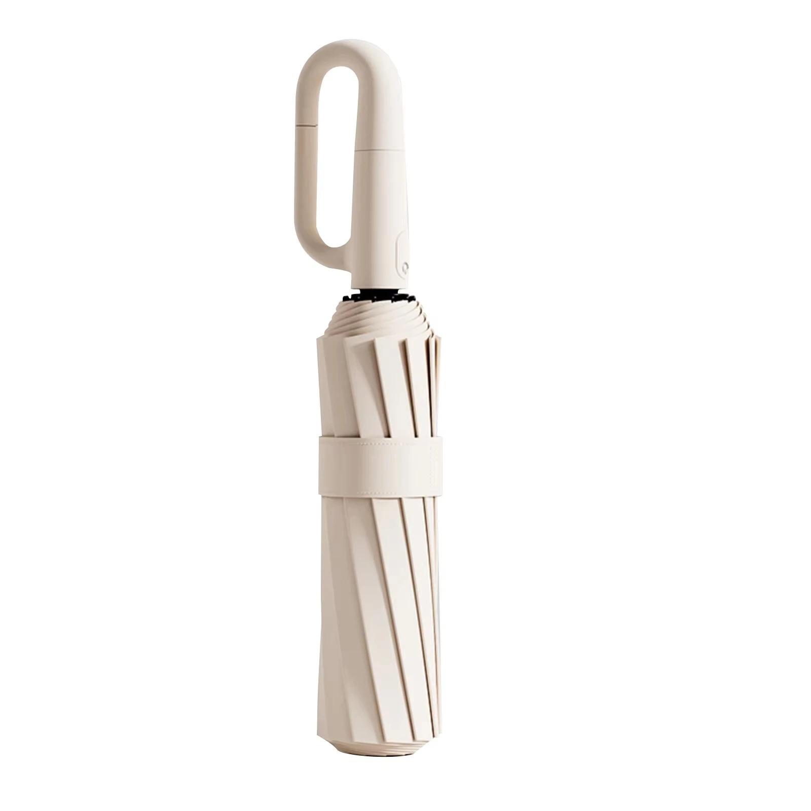 Automatic Umbrella, Sturdy and Windproof, Inverted Automatic Open/Close, Travel-Friendly, Compact Fold, with Loop Handle, Suitable for Both Men and Women.