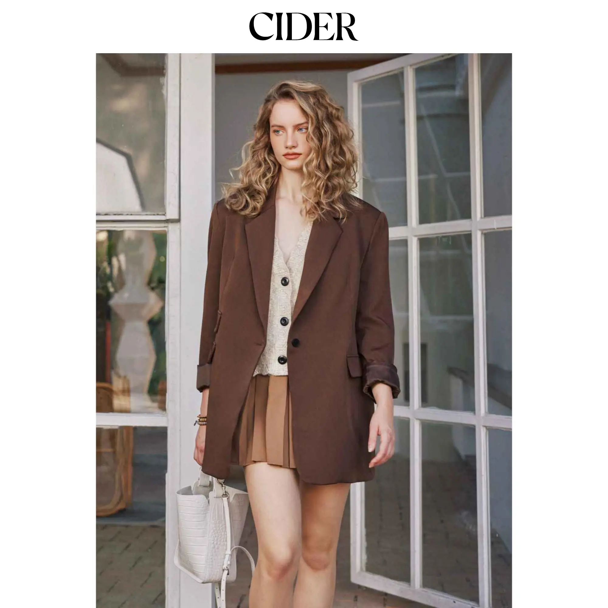 Cider [size 2-10] On The Move Oversized Blazer SohoChic