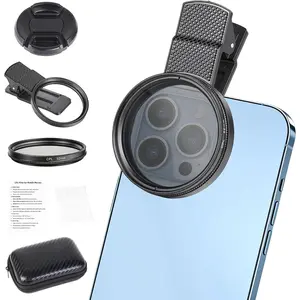 52mm Circular Polarizer Filter for  and Android, CPL Lens Filter, Multi-Layer Coated,  Transparent, Anti-Reflection, for DSLR Mirrorless Cameras