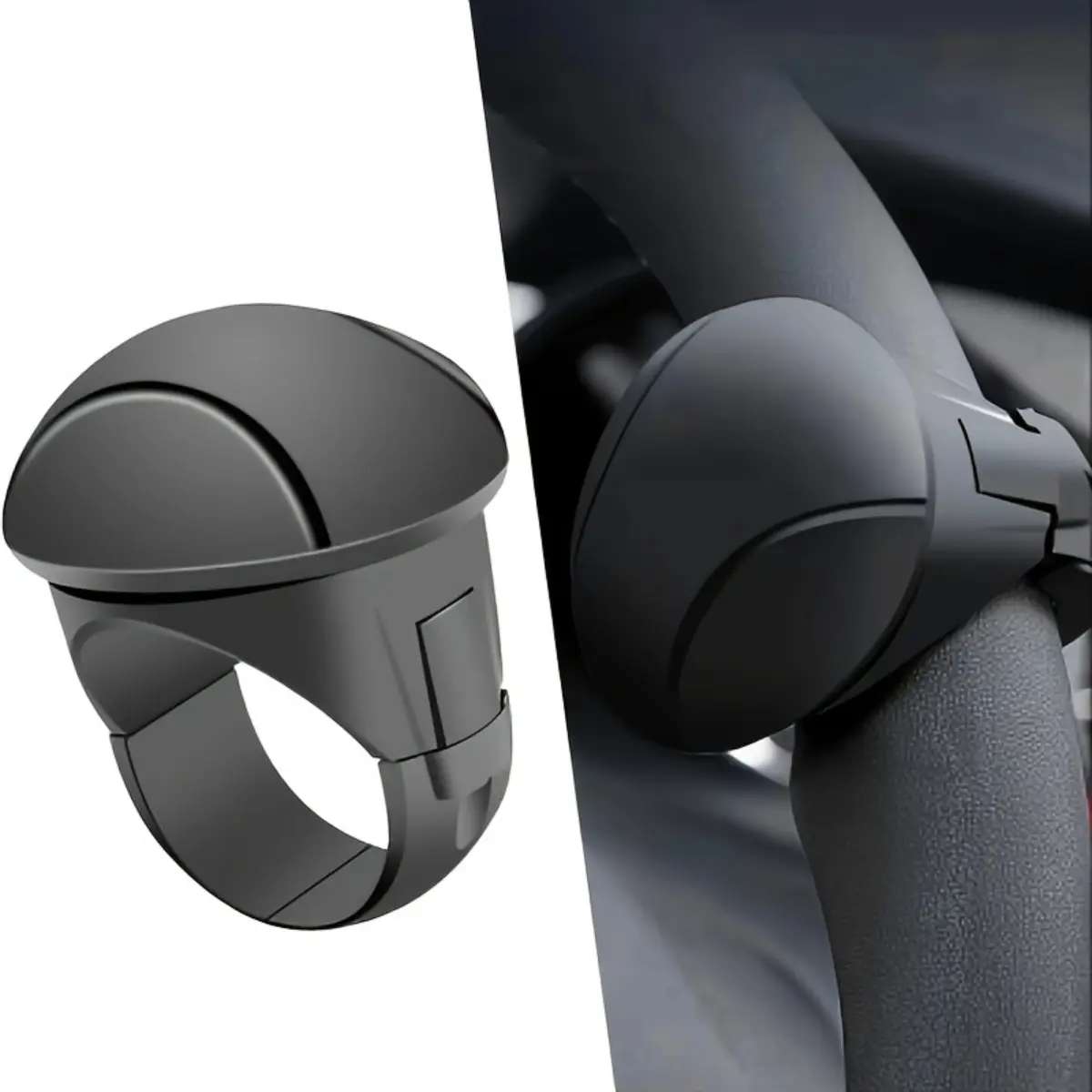 360 Degree Steering Wheel Spinner Knob, One Hand Driving Aid with Non Slip Grip,  Steering Assist for Cars, SUVs and Trucks, Ideal for Parking, Turning, Daily Driving and Long Trips, Practical Interior Accessory and Holiday Gift