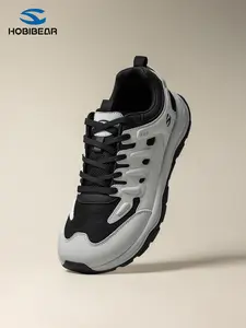 HOBIBEAR Wide Toe Athletic Casual Sneakers for Men and Women, Breathable Textile and Synthetic Leather, Shock Absorbing and Durable, Outdoor Sports Shoes