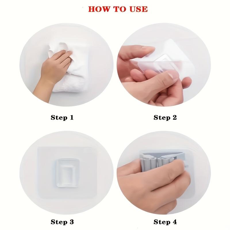 Versatile No-Drill Holder (2-Pack) - Keeps Cleaning Tools Accessible & Organized in Any Room, Home or RV | Mounting Clip / Mop Clip