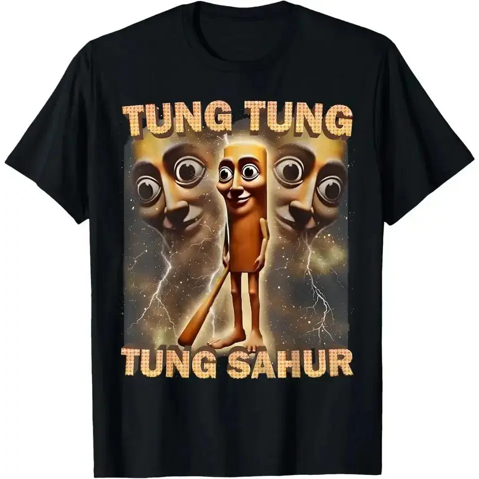 Tung Tung Tung Sahur Funny Meme Brainrot Humor Gen Z Unisex T-Shirt
