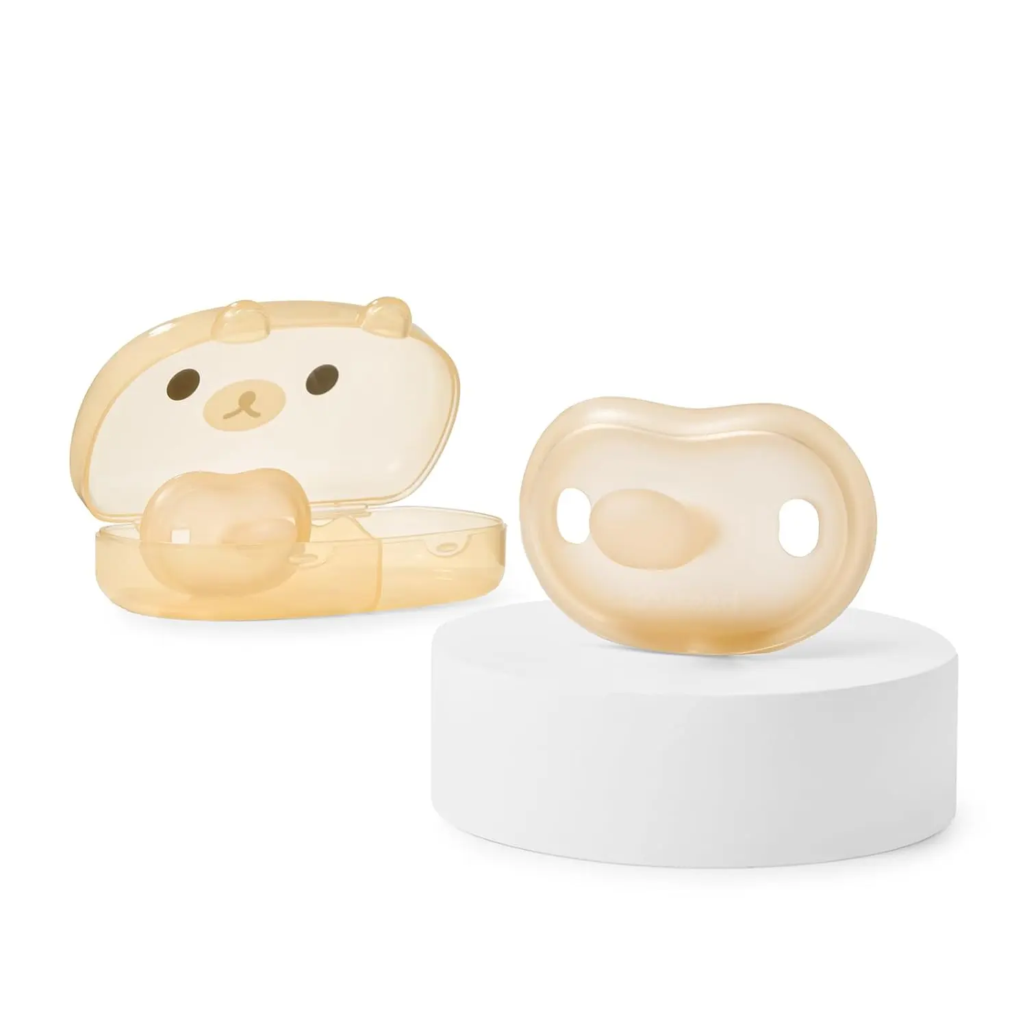 Newborn Silicone Pacifier, Ultra-Light One-Piece, Sensitive-Skin Shield,  Breastfed Babies, 0-6 Months, BPA-Free, 2 Pack