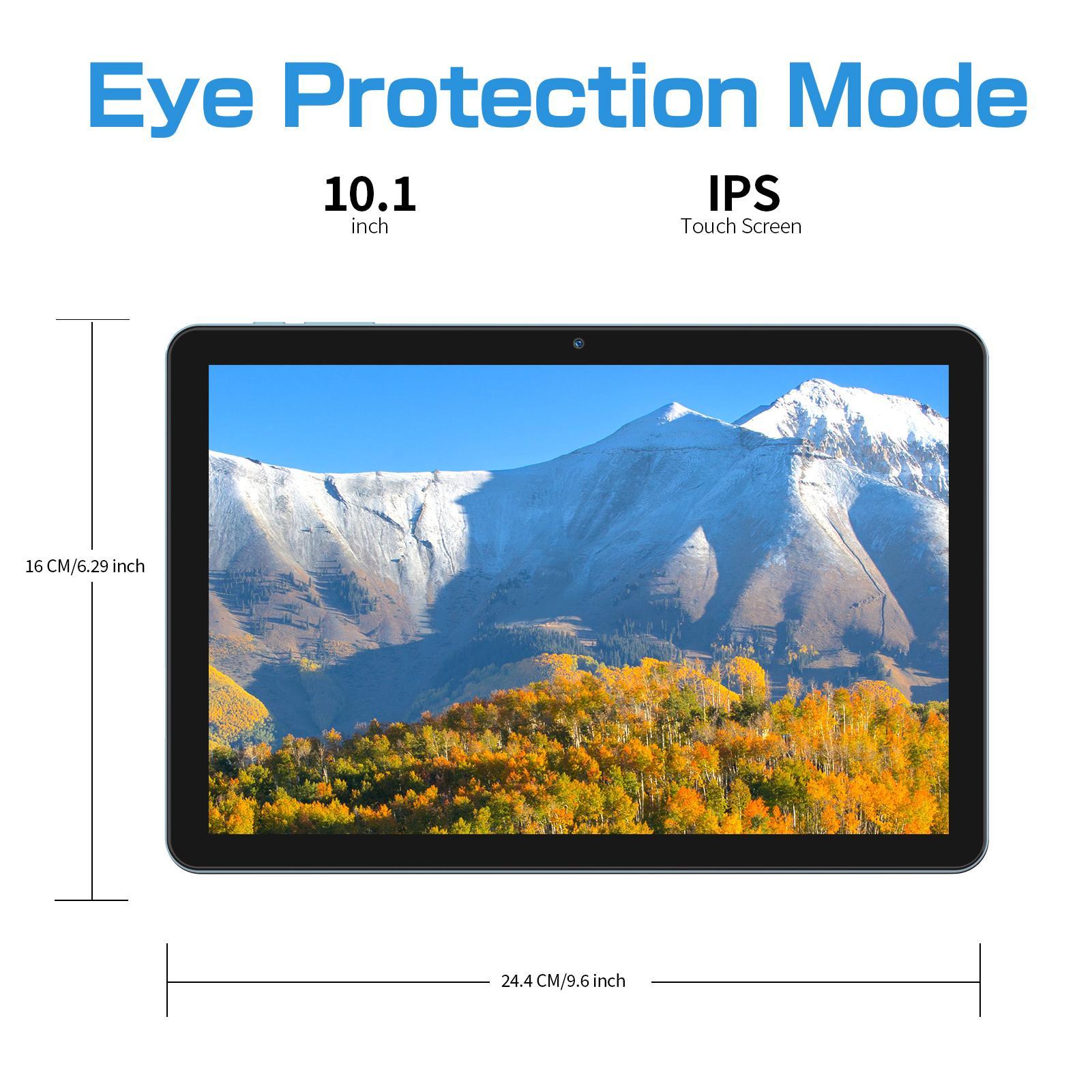 10.1 Inch with Bluetooth-compatible Keyboard Mouse Combo, Quad Core Processor, 16GB Storage, 64GB RAM, 1280x800 Screen, Lithium Battery, Smart Android Tablet