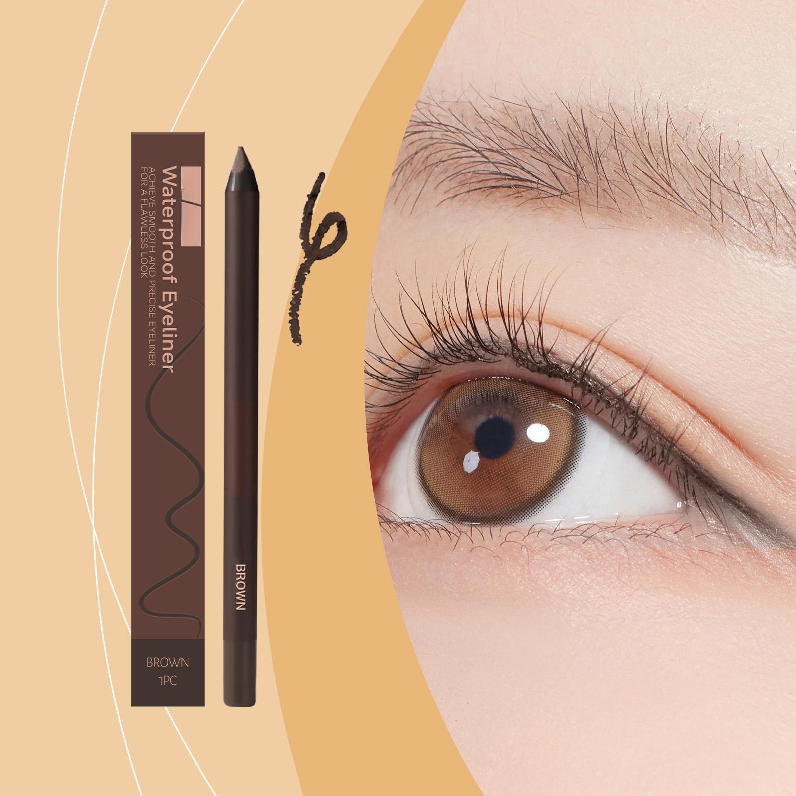 Brown Eyeliner Pen For Eye Beauty, Waterproof And Non-Fading, Smooth And Flowing Eyeliner Gel Pen