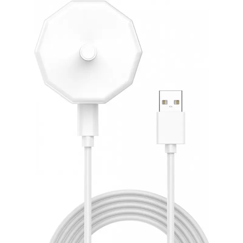 T Tersely Lightweight Charging USB Travel Charger with Magnetic Dock for Braun Oral-b Toothbrushes - Compatible with Vitality/Pro/Genius/Smart/Kids Series and Most Others (White)