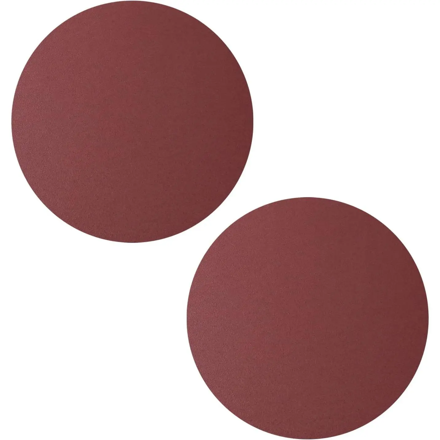 12-Inch PSA Oxide Sanding Discs, 80 Grit No-Hole Round Paper with Adhesive Back, 2-Count Abrasive Discs for Surface Sanding
