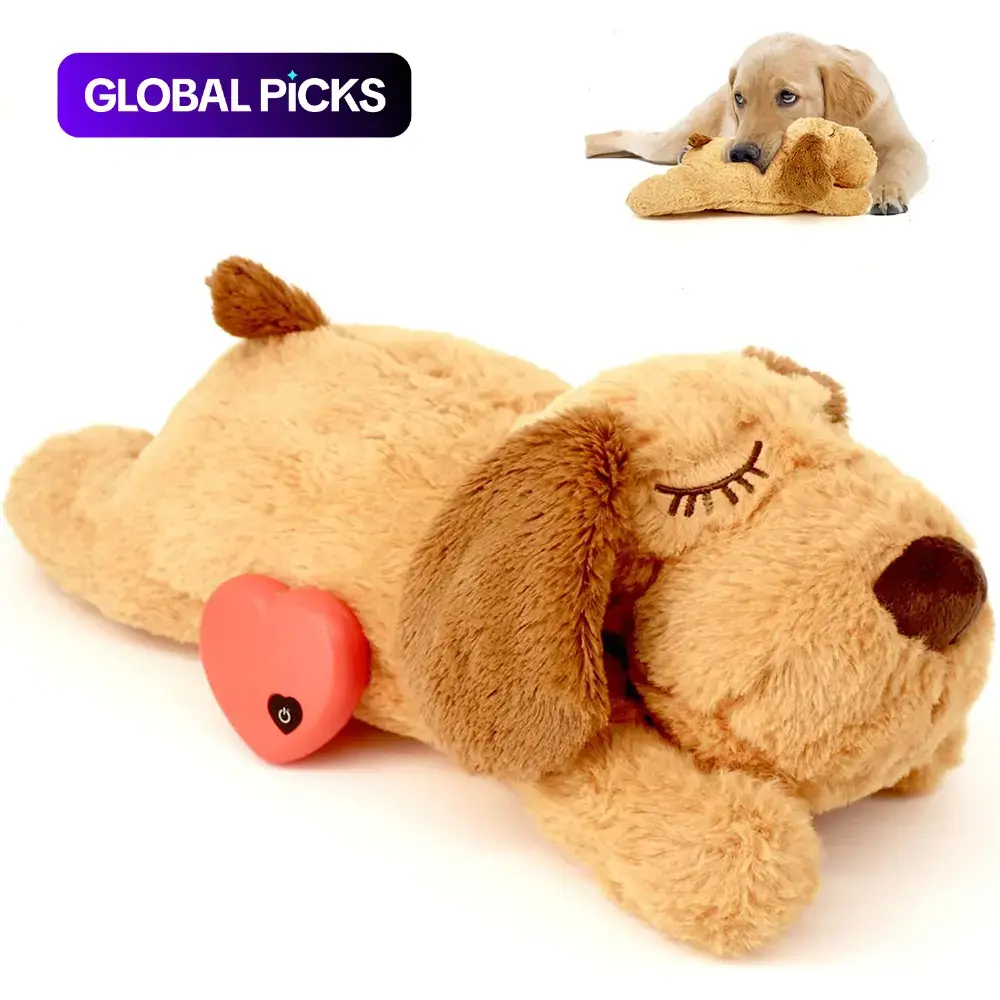 Dog Anxiety Companion Heartbeat Plush Toy, Sleep Simulation, Calming Toy for Aggressive Chewers, Durable Pet Chew & Interactive Toy, Dog & Cat Accessories #GLOBAL PICKS