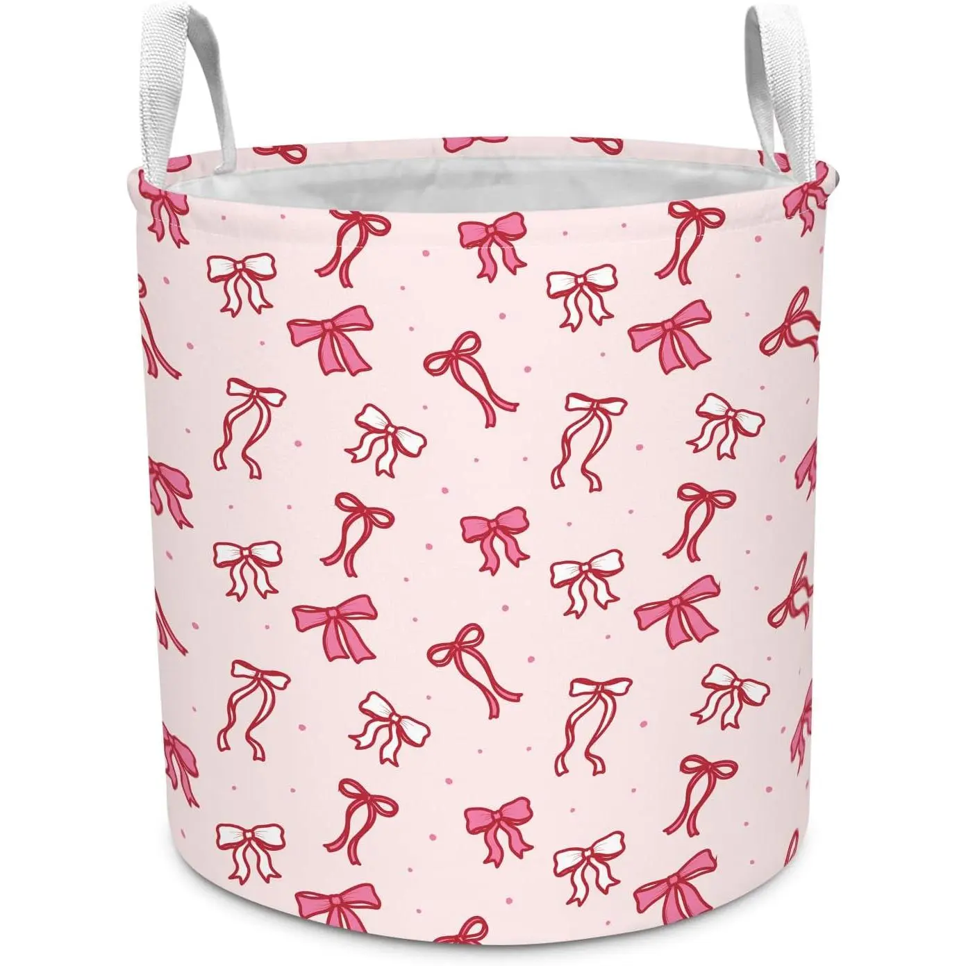 Laundry Basket, Girls Cute Collapsible Laundry Hamper  Hamper with Handles,  for Bedroom Decor,  Bins for , Laundry Room, Dormitories,  Storage, 13.8 X 15.8 In
