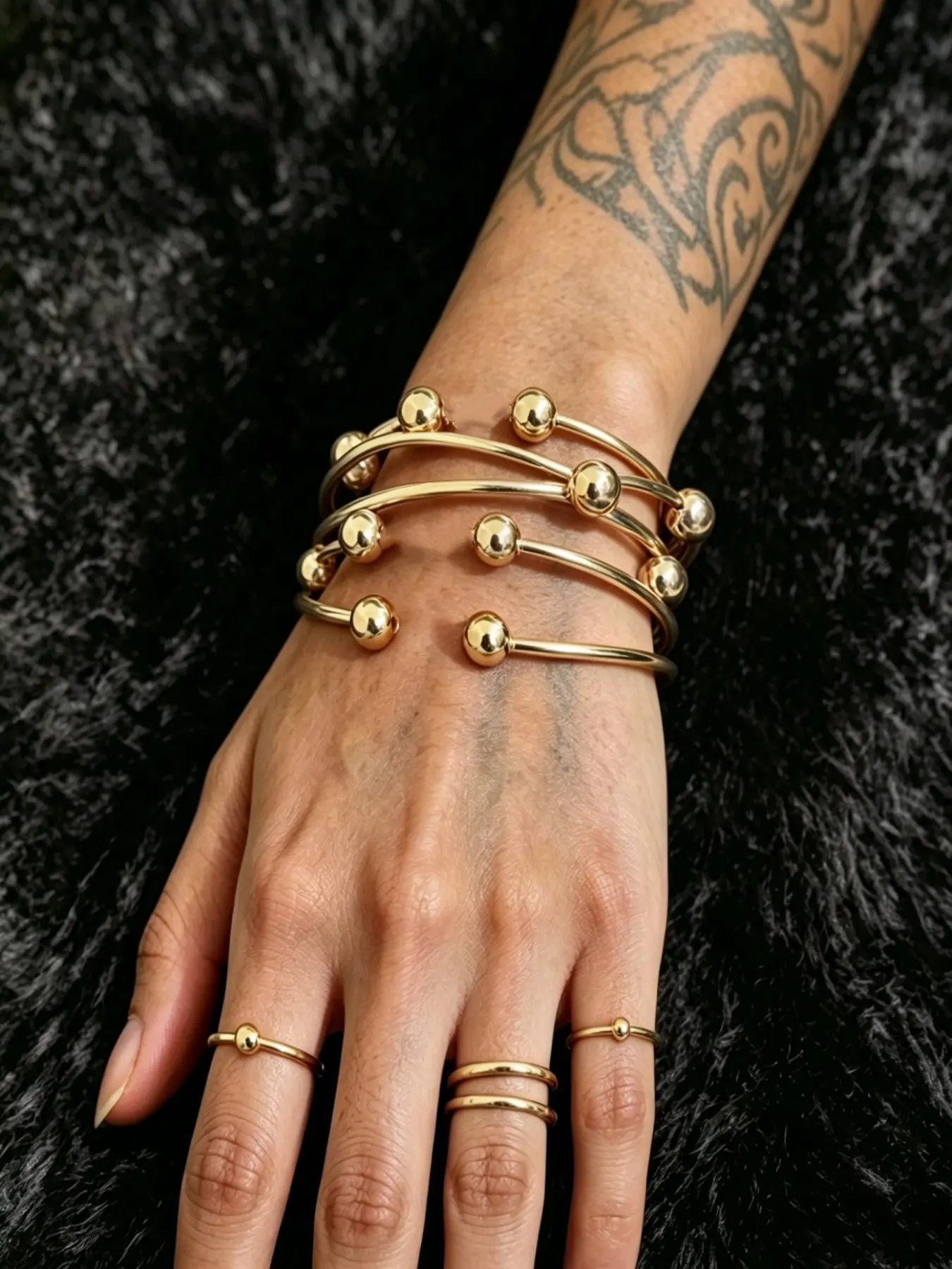 5pcs Retro Boho Thick Bangles, 10mm Silver Color Handmade Stackable Bangles for Women, Jewelry Gifts, Trendy bangles for Party & Daily Wear, Boho Style Bracelet, Bangles Set, Bracelets Stack