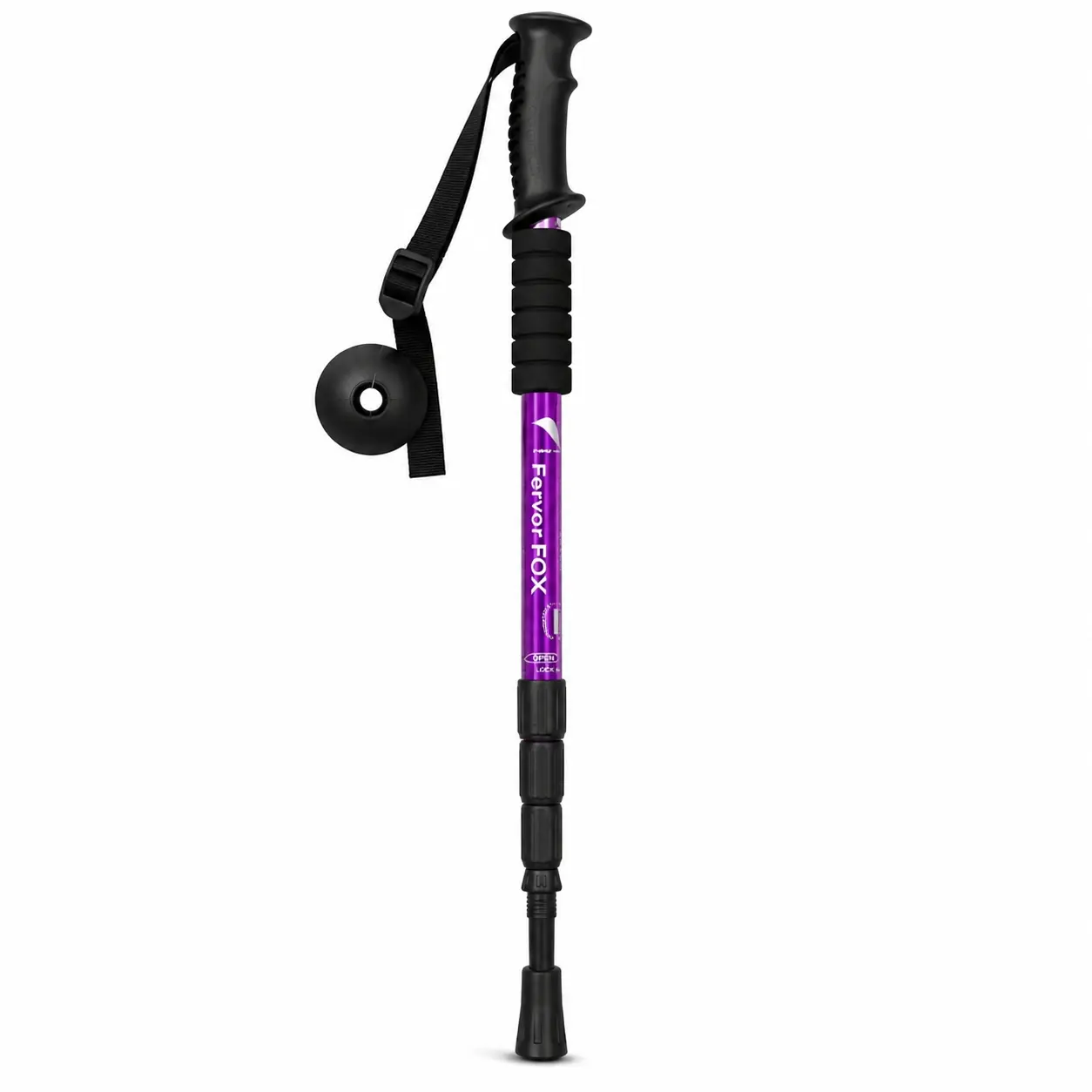 4-section Telescopic Trekking Poles, Adjustable Internal Lock Hiking Sticks, Non-slip EVA Handles, Lightweight & Portable, Fit in Luggage and Backpacks, Outdoor Gear for Mountaineering, Walking and Travel, Available in Three Colors