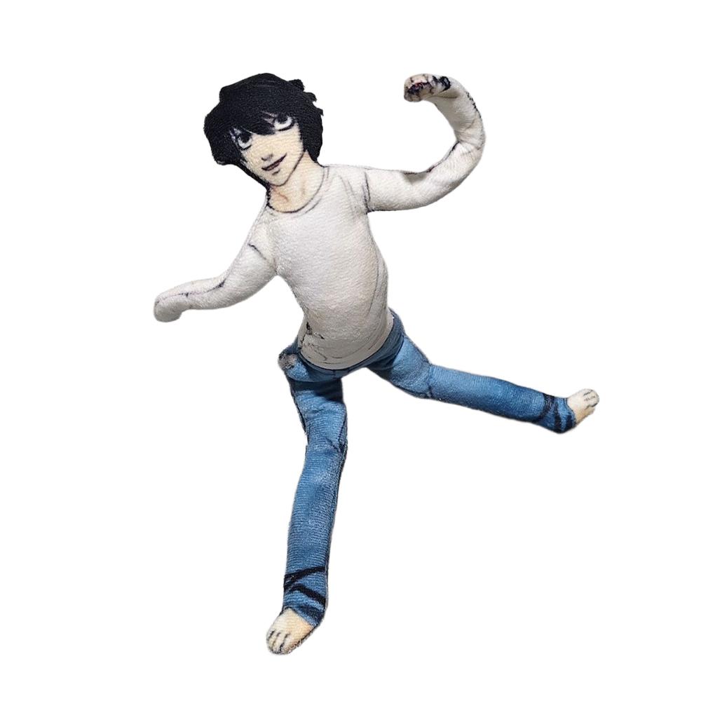 Anime Light Yagami L Plush Light Yagami L Plushies Doll Slender Twistable Shape Stuffed Toys room Decoration Festival Gift 28cm