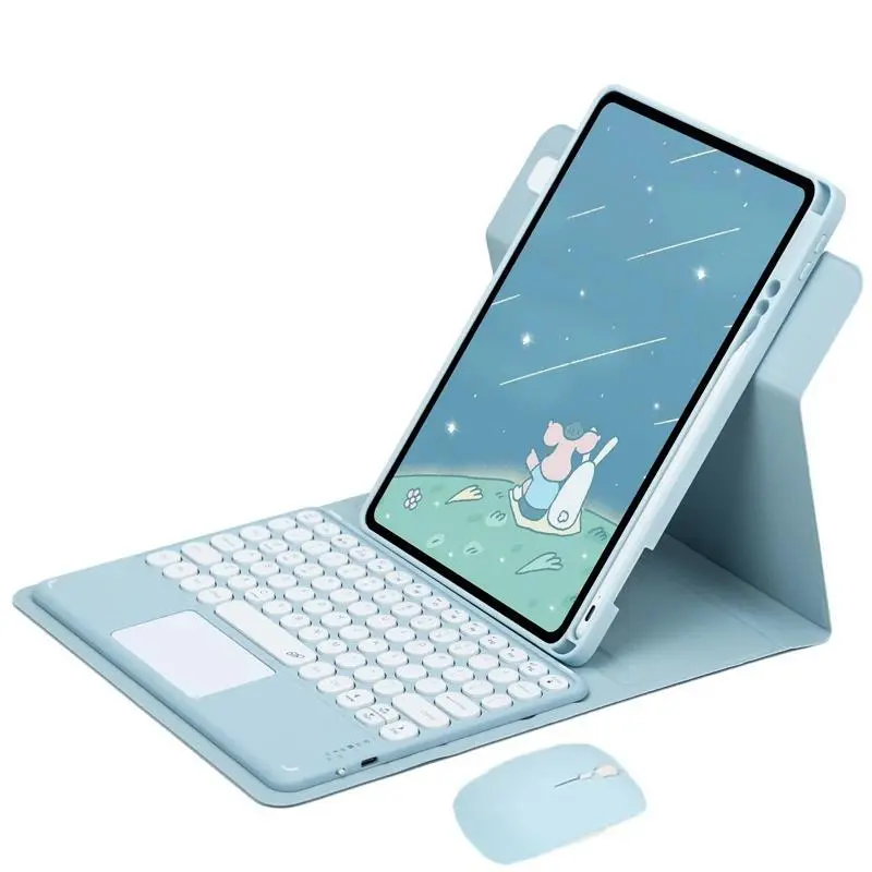 360 Rotation Keyboard Case for IPad 11 2025 A16 11 Inch Tablets Cover for IPad 11th Generation A16 Case A3355 A3356 A3354 Funda