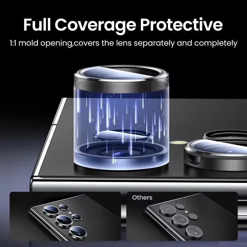 Tempered Glass Camera Lens Protector, Phone Camera Lens Protective Film, Phone Accessories Compatible with Samsung Galaxy S24 Ultra S23 Ultra, Mobile Phone Lens, Smartphone Camera Accessories