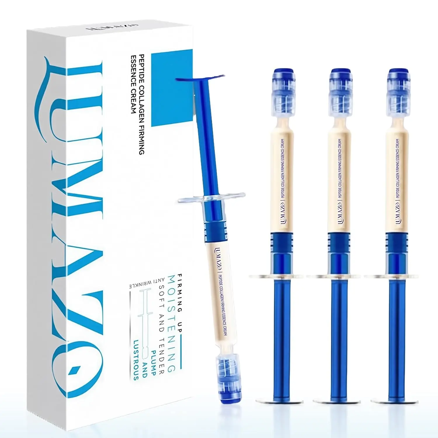 LUMAZO Polypeptide Collagen, Polypeptide Collagen Elastic Essence Cream, Micro Molecular Collagens Anti Wrinkle Lotion(2 pcs/box)