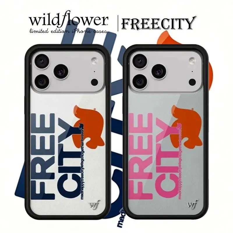 Wildflower "Together Forever" Shockproof Protective Phone Case for iPhone 17/16/15/14/13/12/11 Pro Max Plus, iPhone Series WF Trend Design Accessory