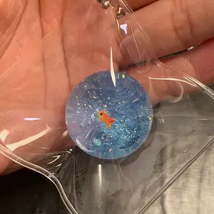 Stress Relief Squishy Toy, Cute Ocean Goldfish Shaped Soft Gel Filled Squeeze Ball, Stretchy Elastic Glitter Fidget Toy, Calming Anxiety Reducing Hand Toy, Portable Relaxing Gift for Kids & Adults All Ages summerwins