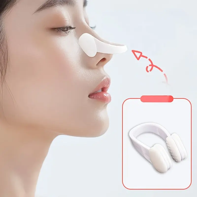 2PCS/Sleep Memory Nose Bridge Heightening Trainer-Facial Nose Bridge Trainer-Nose Training Tool-improve Nose Bridge-elasticity; Suitable for Various Nose Types-unisex-not Easy To Slip-day and Night Universal-lazy; Novice Facial Trainer-gift