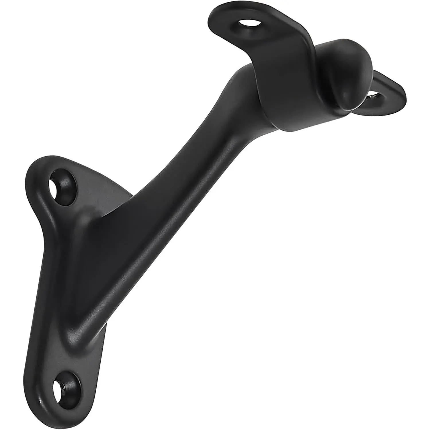 20 Pack 3 Inch Matte Black Heavy Duty Handrail Bracket Hardware for Stairways Home or Office Stair Support