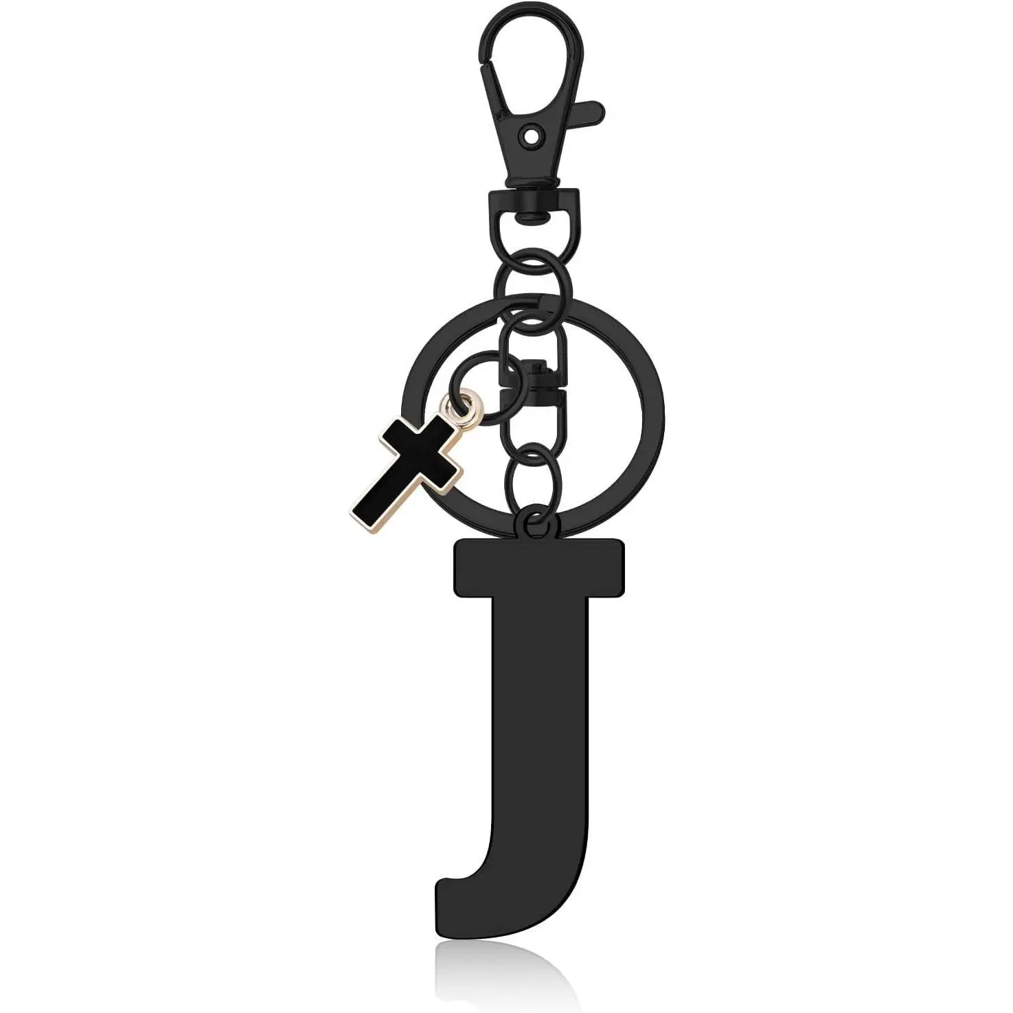 Oubaka 45mm Alloy Alphabet Initial Letter Keychain for Women - Car Interior Decoration Accessory for Handbags, Backpacks, Purse, Car Keys (Ideal for Graduation, Thanksgiving Gifting to Grandmothers)